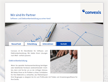 Tablet Screenshot of convexis.de